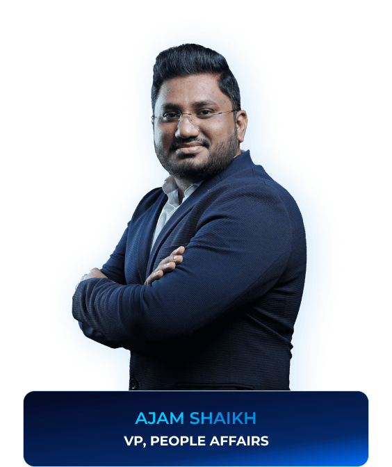 AM Infoweb leadership profile of Ajam Shaikh, VP of People Affairs.