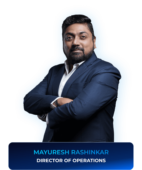 AM Infoweb leadership profile of Mayuresh Rashinikar, Director of Operations.