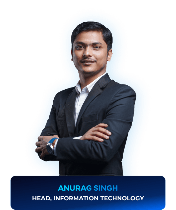 AM Infoweb leadership profile of Anurag Singh, Head of Information Technology.