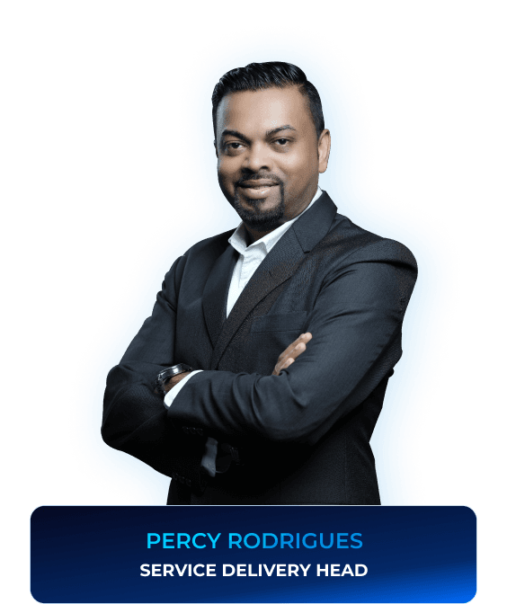 AM Infoweb leadership profile of Percy Rodrigues, Service Delivery Head.
