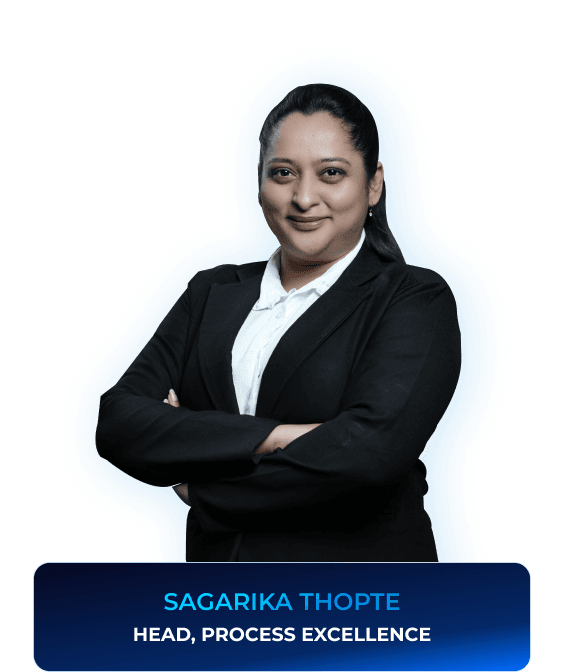 AM Infoweb leadership profile of Sagarika Thopte, Head of Process Excellence.